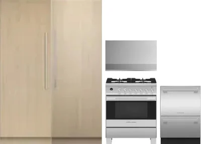 5 Piece Package Includes Refrigerator, Freezer, Range, Hood And Dishwasher